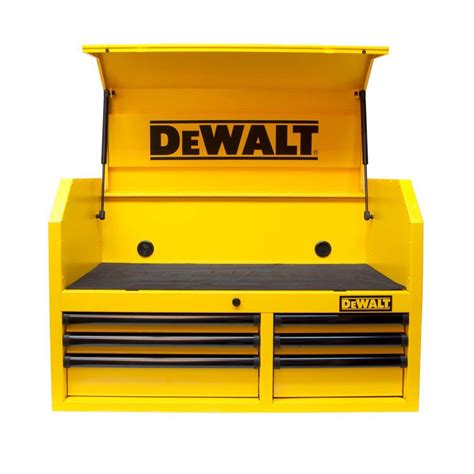 yellow dewalt tool chest